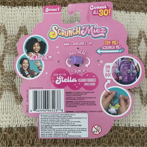 ScrunchMiez Series 1 Girl’s Collectible Scrunchies By Moose Toys RARE #37 HOPS - Picture 2 of 6
